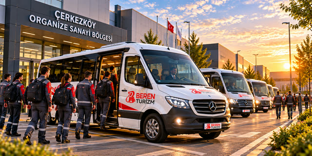 Çerkezköy akşam vardiyası servisi - Beren Turizm